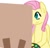 Size: 400x383 | Tagged: safe, artist:fluttershydaily, fluttershy, g4, easel, painting, palette, simple background, smiling, white background