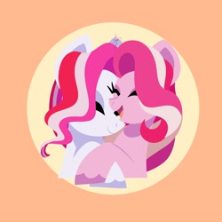 Size: 3000x3000 | Tagged: safe, artist:fizzlefer, oc, oc only, earth pony, pony, duo, high res, hug