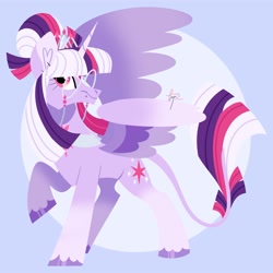 Size: 3500x3500 | Tagged: safe, artist:fizzlefer, twilight sparkle, alicorn, pony, g4, high res, redesign, solo