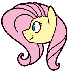 Size: 800x800 | Tagged: safe, artist:fluttershydaily, fluttershy, g4, simple background, smiling, transparent background
