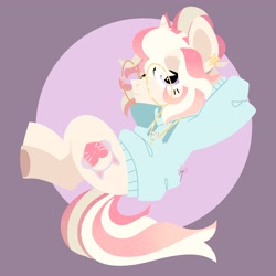 Size: 4000x4000 | Tagged: safe, artist:fizzlefer, oc, oc only, oc:fuzzy paws, pony, unicorn, solo