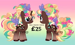 Size: 4096x2473 | Tagged: safe, artist:fizzlefer, oc, oc only, pony, unicorn, adoptable, gradient background, solo