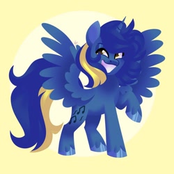 Size: 894x894 | Tagged: safe, artist:fizzlefer, oc, oc only, alicorn, pony, solo