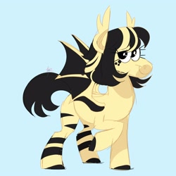 Size: 3500x3500 | Tagged: safe, artist:fizzlefer, oc, oc only, bat pony, pony, high res, simple background, solo