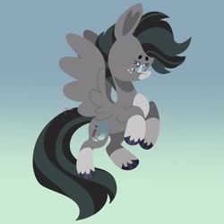 Size: 3500x3500 | Tagged: safe, artist:fizzlefer, oc, oc only, pegasus, pony, gradient background, high res, solo
