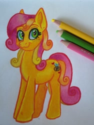 Size: 1536x2048 | Tagged: safe, artist:art_alanis, bumblesweet, pony, g4, solo, traditional art