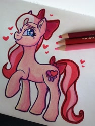 Size: 1536x2048 | Tagged: safe, artist:art_alanis, all my heart, earth pony, pony, g3, g4, g3 to g4, generation leap, solo, traditional art