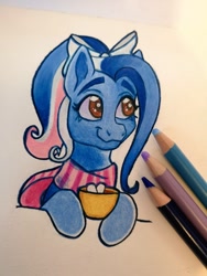 Size: 768x1024 | Tagged: safe, artist:art_alanis, marshmellow coco (g3), earth pony, pony, g3, female, solo, traditional art