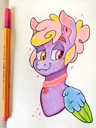 Size: 768x1024 | Tagged: safe, artist:art_alanis, oc, oc only, pony, solo, traditional art