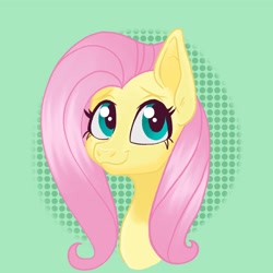 Size: 2048x2048 | Tagged: safe, artist:art_alanis, fluttershy, pony, g4, bust, high res, solo