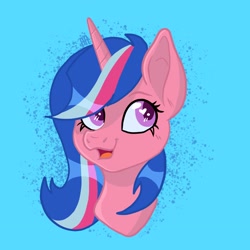 Size: 2048x2048 | Tagged: safe, artist:art_alanis, oc, oc only, pony, unicorn, bust, high res, solo