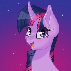 Size: 2048x2048 | Tagged: safe, artist:art_alanis, twilight sparkle, pony, unicorn, g4, gradient background, high res, solo