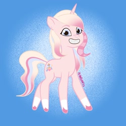 Size: 2048x2048 | Tagged: safe, artist:art_alanis, oc, oc:jinty, pony, unicorn, gradient background, high res, solo