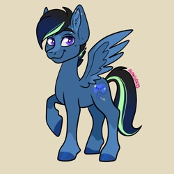 Size: 2048x2048 | Tagged: safe, artist:art_alanis, oc, oc only, pegasus, pony, high res, simple background, solo