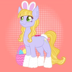 Size: 2048x2048 | Tagged: safe, artist:art_alanis, daisyjo, earth pony, pony, g3, bunny ears, high res, solo