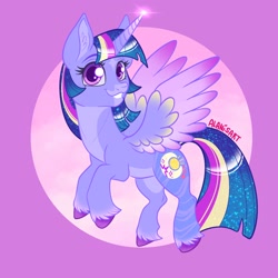 Size: 2048x2048 | Tagged: safe, artist:art_alanis, twilight sparkle, alicorn, pony, g4, high res, redesign, solo