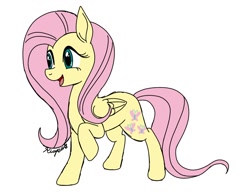 Size: 1560x1200 | Tagged: safe, artist:riapu_san368, fluttershy, pegasus, pony, g4, female, solo