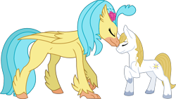 Size: 2298x1294 | Tagged: safe, artist:princessyanderequinn, prince blueblood, princess skystar, g4, my little pony: the movie, crack shipping, female, male, shipping, skyblue, straight