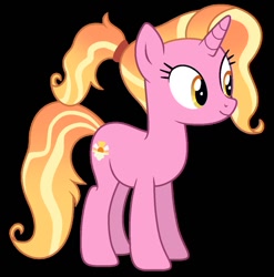 Size: 888x900 | Tagged: safe, artist:art_alanis, luster dawn, pony, unicorn, g4, black background, female, mare, simple background, solo