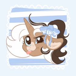 Size: 2048x2048 | Tagged: safe, artist:art_alanis, oc, oc only, pony, unicorn, bust, high res, solo