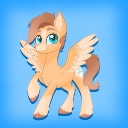 Size: 2048x2048 | Tagged: safe, artist:art_alanis, oc, oc only, pegasus, pony, gradient background, high res, solo