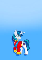 Size: 1431x2048 | Tagged: safe, artist:art_alanis, shining armor, pony, unicorn, g4, gradient background, solo