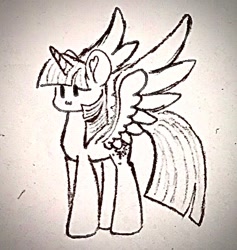 Size: 441x466 | Tagged: safe, artist:astralune, twilight sparkle, g4, cute, pencil drawing, sketch, traditional art, twiabetes