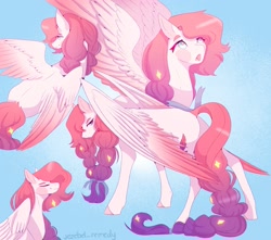 Size: 3217x2846 | Tagged: safe, artist:jezebel-remedy, oc, oc only, pegasus, pony, gradient background, high res, solo