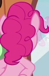 Size: 220x342 | Tagged: safe, screencap, pinkie pie, earth pony, pony, g4, party pooped, cropped, female, hooves on hips, mare, rear view, solo