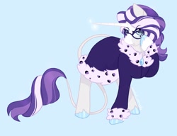 Size: 1160x890 | Tagged: safe, artist:jezebel_remedy, oc, oc only, pony, unicorn, not rarity, simple background, solo