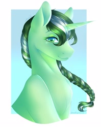 Size: 2454x3104 | Tagged: safe, artist:mantequiademani, oc, oc only, pony, unicorn, gradient background, high res, solo