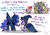 Size: 4093x2894 | Tagged: safe, artist:julunis14, derpy hooves, fluttershy, lemon hearts, lyra heartstrings, mayor mare, minuette, nurse redheart, pinkie pie, princess luna, twilight sparkle, zecora, alicorn, earth pony, pegasus, pony, unicorn, series:my little honses, g4, luna eclipsed, my little pony: friendship is magic, :v, animal costume, blushing, chicken pie, chicken suit, clothes, cosplay, costume, dialogue, misspelling, nightmare night, nightmare night costume, open mouth, parody, pitchfork, royal guard, scene interpretation, silly, simple background, smiley face, star swirl the bearded costume, torch, twilight the bearded, upside down, white background