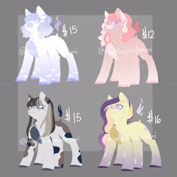 Size: 3189x3189 | Tagged: safe, artist:mantequiademani, oc, oc only, earth pony, pony, adoptable, gray background, high res, simple background, solo