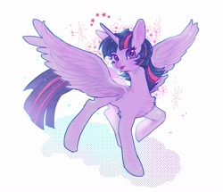 Size: 1500x1290 | Tagged: safe, artist:mirululu, twilight sparkle, alicorn, pony, g4, chest fluff, ear fluff, simple background, solo, twilight sparkle (alicorn), white background