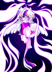 Size: 1490x2048 | Tagged: safe, artist:irusumau, oc, oc only, alicorn, pony, solo