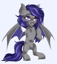 Size: 3136x3539 | Tagged: safe, artist:irusumau, oc, oc only, bat pony, pony, high res, simple background, solo