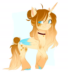 Size: 1797x1970 | Tagged: safe, artist:irusumau, oc, oc only, alicorn, pony, solo