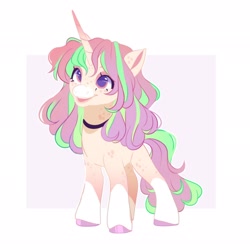 Size: 2048x2048 | Tagged: safe, artist:irusumau, oc, oc only, pony, unicorn, high res, solo