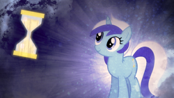 Size: 1920x1080 | Tagged: safe, artist:shelmo69, artist:tygerxl, edit, minuette, pony, unicorn, g4, abstract background, female, grunge, lighting, looking up, mare, smiling, solo, wallpaper, wallpaper edit