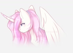 Size: 1500x1100 | Tagged: safe, artist:cofiiclouds, oc, oc only, alicorn, pony, simple background, solo, white background