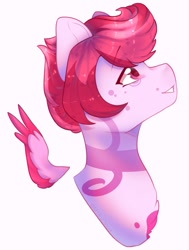 Size: 831x1100 | Tagged: safe, artist:cofiiclouds, oc, oc only, pegasus, pony, bust, solo