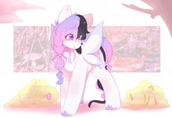 Size: 1600x1100 | Tagged: safe, artist:cofiiclouds, oc, oc only, earth pony, pony, butterfly wings, solo, wings