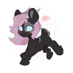 Size: 1000x1000 | Tagged: safe, artist:cofiiclouds, oc, oc only, earth pony, pony, chibi, simple background, solo, white background