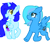 Size: 665x638 | Tagged: safe, artist:chandelurres, oc, oc:moonbrush, alicorn, pegasus, pony, duo, simple background