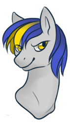 Size: 200x350 | Tagged: safe, artist:cloudbrownie, oc, oc only, earth pony, pony, bust, earth pony oc, looking at you, request, simple background, solo, transparent background