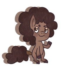 Size: 250x300 | Tagged: safe, artist:cloudbrownie, oc, oc only, oc:rice paddy, earth pony, pony, icon, looking at you, raised hoof, request, simple background, solo, transparent background