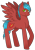 Size: 700x1000 | Tagged: safe, artist:cloudbrownie, oc, oc only, oc:lightningheart, pegasus, pony, commission, looking at you, male, pegasus oc, simple background, solo, spread wings, stallion, transparent background, wings