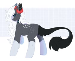 Size: 1982x1600 | Tagged: safe, artist:cofiiclouds, oc, oc only, oc:akumu, demon, demon pony, pony, solo