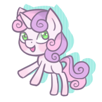 Size: 200x200 | Tagged: safe, artist:cloudbrownie, sweetie belle, pony, unicorn, g4, icon, looking at you, rearing, request, simple background, solo, transparent background