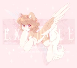 Size: 1892x1688 | Tagged: safe, artist:cofiiclouds, oc, oc only, pegasus, pony, pink background, simple background, solo